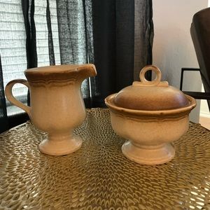 Mikasa E8000 Japan Creamer/Sugar bowl Set